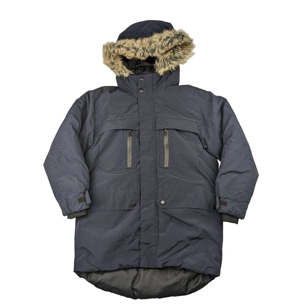 Zara Navy Sorona Winter Coat